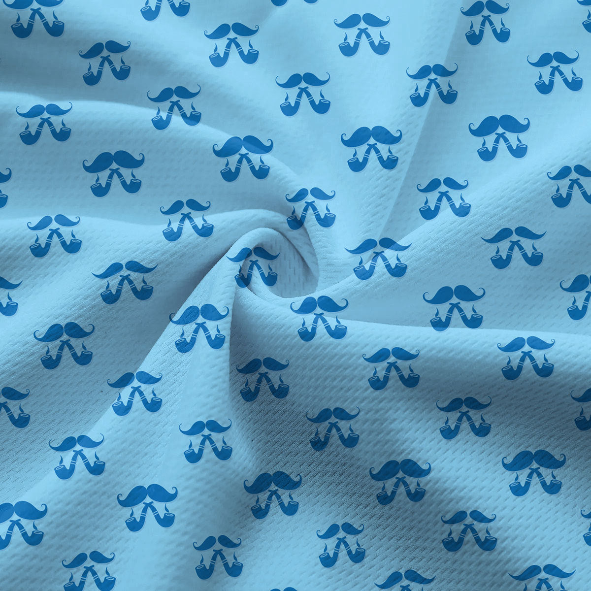 Moustache Blue-Women Sleeveless Polo Shirt-Gerbera Prints