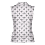 Skull Golf-Women Sleeveless Polo Shirt-Gerbera Prints