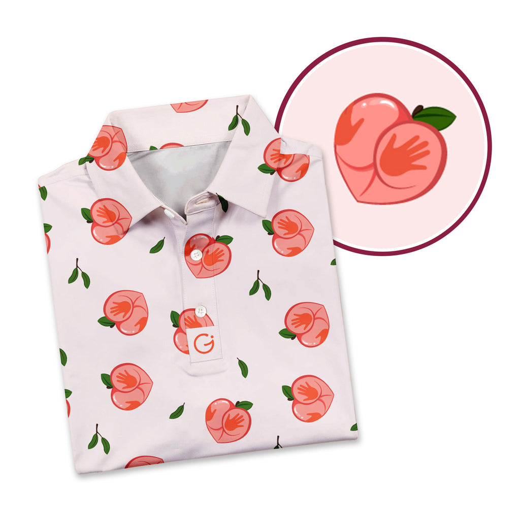 Nice Peaches - Funny Golf Polo Shirt