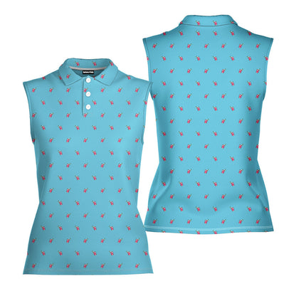 It's Fore O'clock Somewhere - Ladies Sleeveless Golf Polo Shirt