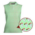 2 in the Pink 1 in the Stink Funny Shocker-Women Sleeveless Polo Shirt-Gerbera Prints