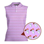 2 in the Pink 1 in the Stink Funny Shocker-Women Sleeveless Polo Shirt-Gerbera Prints