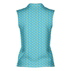 Banana Peel-Women Sleeveless Polo Shirt-Gerbera Prints