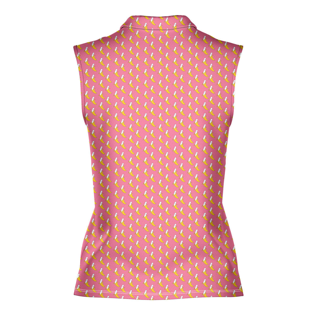 Banana Peel-Women Sleeveless Polo Shirt-Gerbera Prints