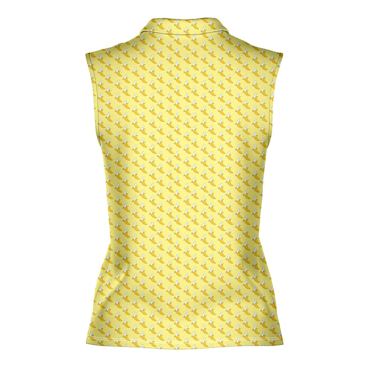 Banana Peel - Ladies Sleeveless Golf Polo Shirt