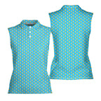 Banana Peel-Women Sleeveless Polo Shirt-Gerbera Prints
