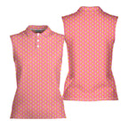 Banana Peel-Women Sleeveless Polo Shirt-Gerbera Prints