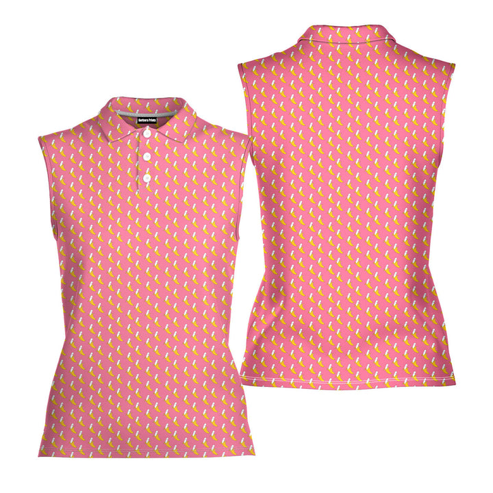 Banana Peel - Ladies Sleeveless Golf Polo Shirt