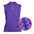 Tortoise Love-Women Sleeveless Polo Shirt-Gerbera Prints