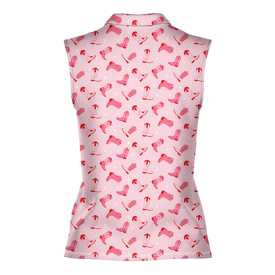 Back preview of Western Tee Haw Let's Go Cowgirl Boots with your team and number