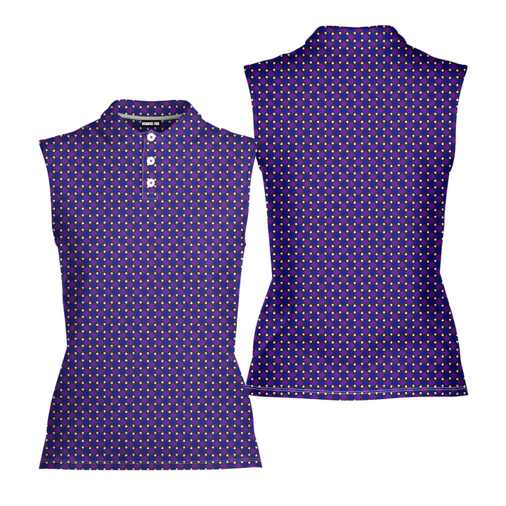 Flipping Birdies - Ladies Sleeveless Golf Polo Shirt