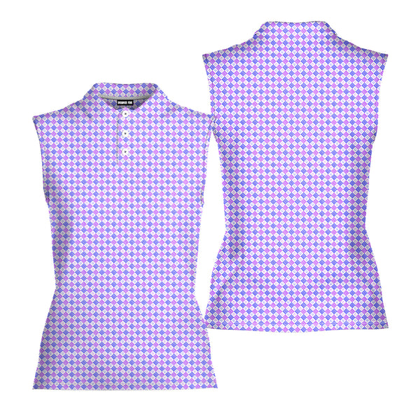 Flipping Birdies - Ladies Sleeveless Golf Polo Shirt