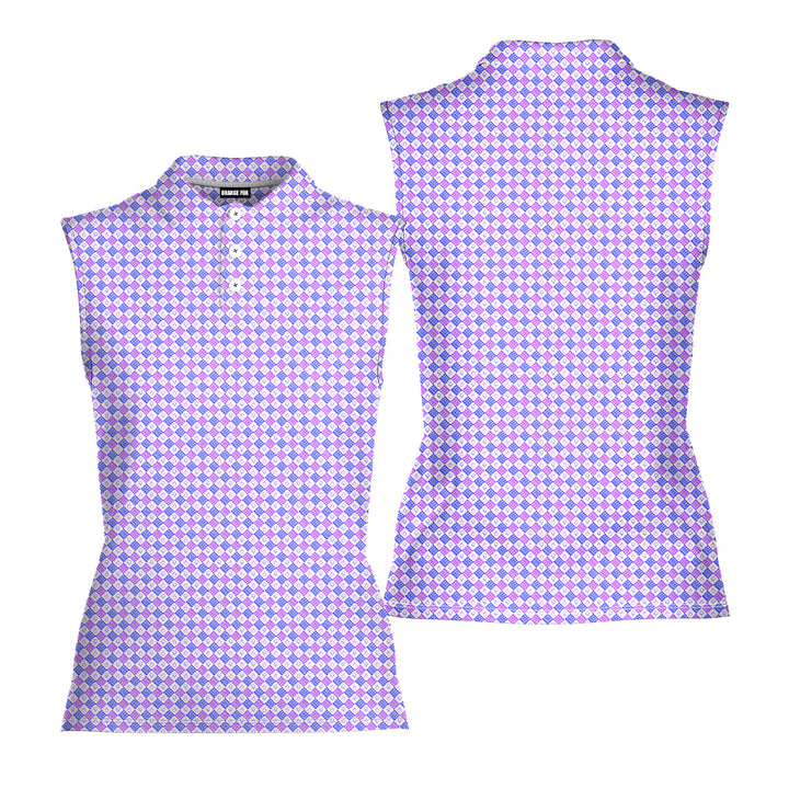 Flipping Birdies - Ladies Sleeveless Golf Polo Shirt