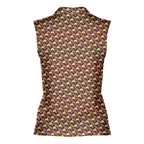 Heart Like Cute Booty-Women Sleeveless Polo Shirt-Gerbera Prints