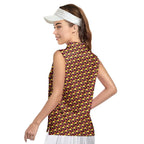Heart Like Cute Booty-Women Sleeveless Polo Shirt-Gerbera Prints