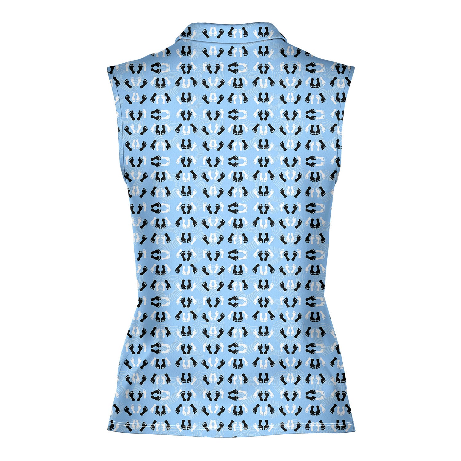Feet Feet S-e-x Missionary Position-Women Sleeveless Polo Shirt-Gerbera Prints