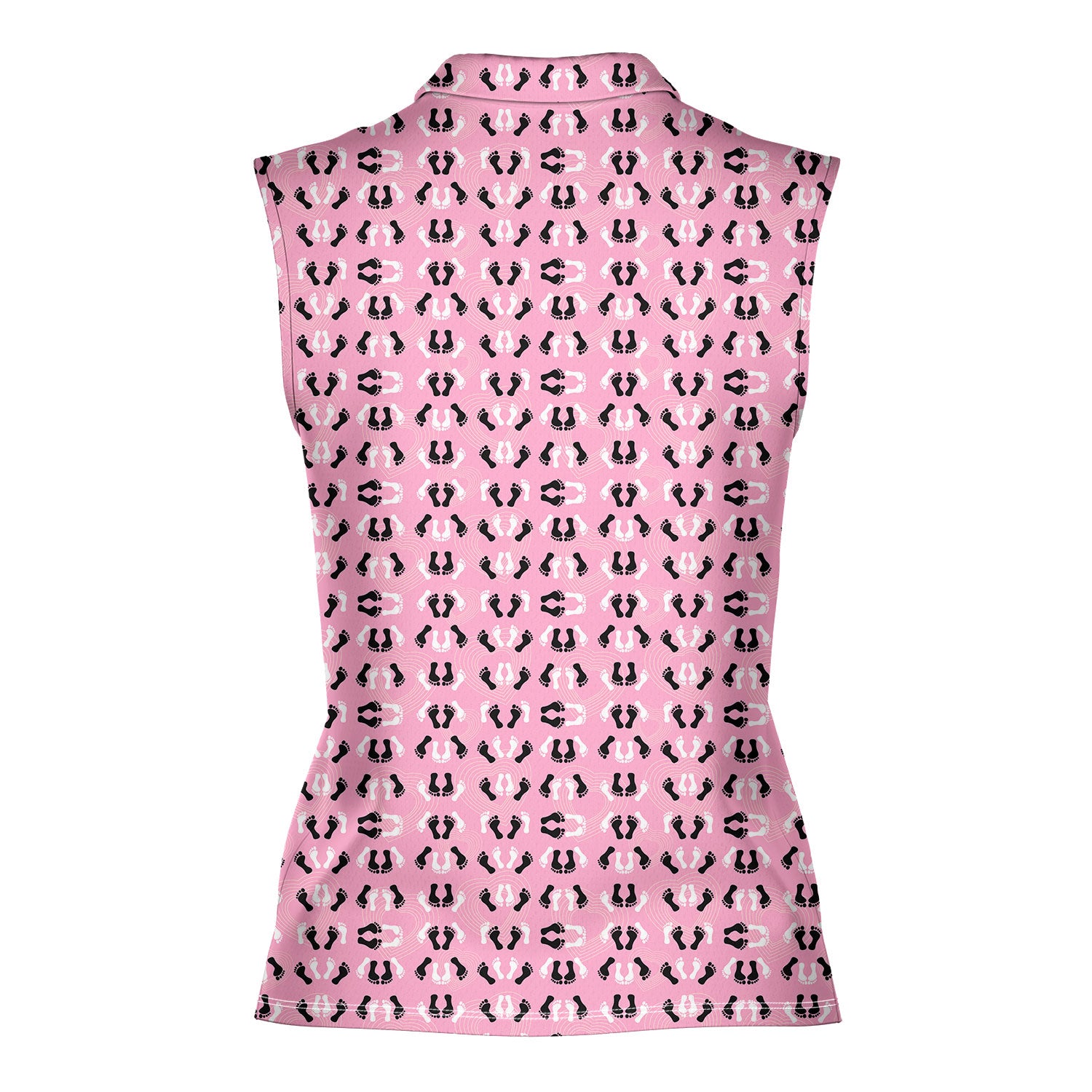 Feet Feet S-e-x Missionary Position-Women Sleeveless Polo Shirt-Gerbera Prints