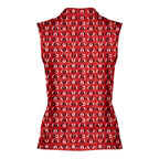 Feet Feet S-e-x Missionary Position-Women Sleeveless Polo Shirt-Gerbera Prints