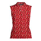 Feet Feet S-e-x Missionary Position-Women Sleeveless Polo Shirt-Gerbera Prints