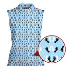 Feet Feet S-e-x Missionary Position-Women Sleeveless Polo Shirt-Gerbera Prints