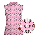 Feet Feet S-e-x Missionary Position-Women Sleeveless Polo Shirt-Gerbera Prints