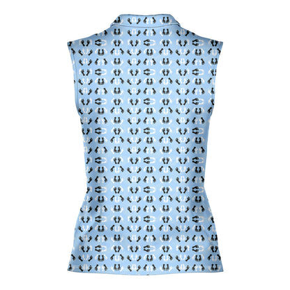 Feet Feet S-e-x Missionary Position - Ladies Sleeveless Golf Polo Shirt