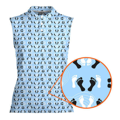 Feet Feet S-e-x Missionary Position - Ladies Sleeveless Golf Polo Shirt