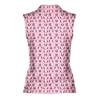 Feet Feet S-e-x Missionary Position - Ladies Sleeveless Golf Polo Shirt
