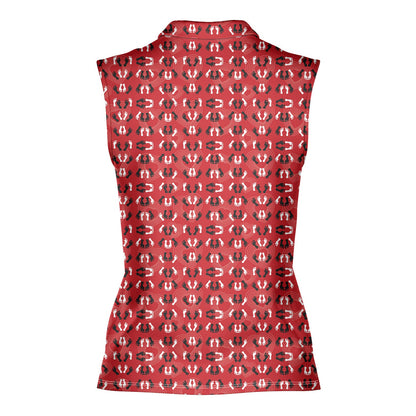 Feet Feet S-e-x Missionary Position - Ladies Sleeveless Golf Polo Shirt