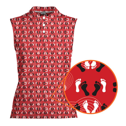 Feet Feet S-e-x Missionary Position - Ladies Sleeveless Golf Polo Shirt