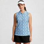 Feet Feet S-e-x Missionary Position-Women Sleeveless Polo Shirt-Gerbera Prints