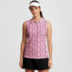 Feet Feet S-e-x Missionary Position-Women Sleeveless Polo Shirt-Gerbera Prints