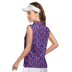 Seductive Witch-Women Sleeveless Polo Shirt-Gerbera Prints