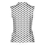 Puss Birdie Tail-Women Sleeveless Polo Shirt-Gerbera Prints