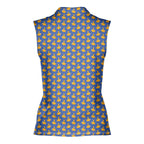 Puss Birdie Tail-Women Sleeveless Polo Shirt-Gerbera Prints