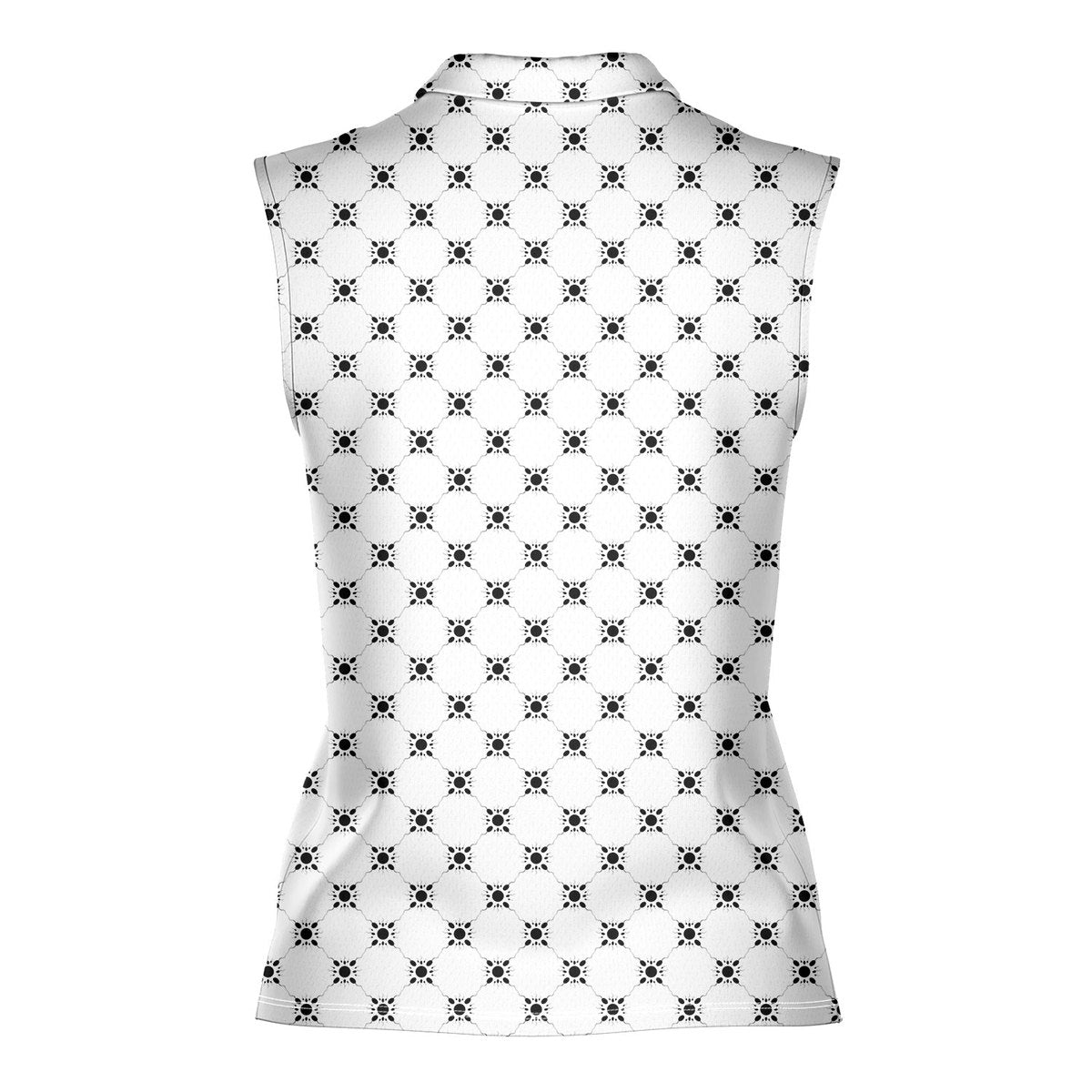 Fertilization-Women Sleeveless Polo Shirt-Gerbera Prints
