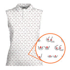 Chestnuts Roasting on an Open Fire-Women Sleeveless Polo Shirt-Gerbera Prints