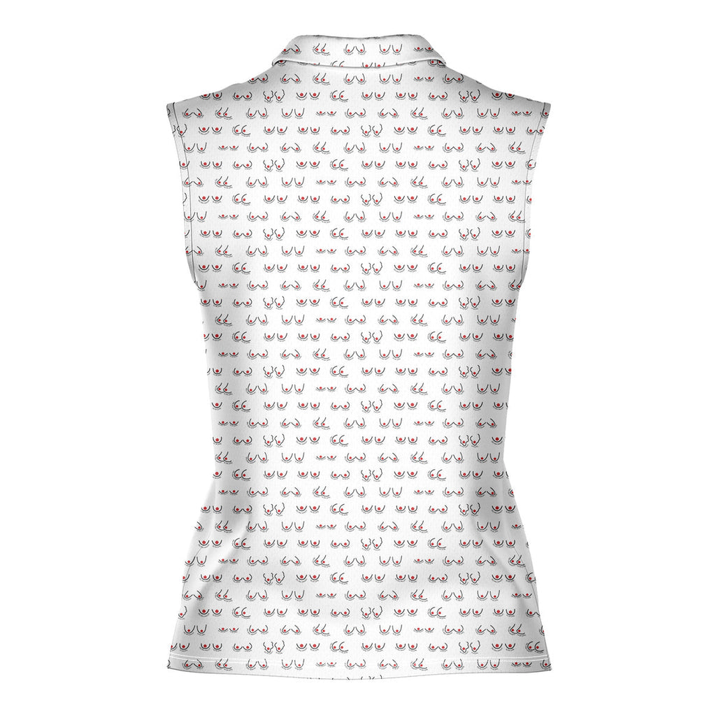 Chestnuts Roasting on an Open Fire-Women Sleeveless Polo Shirt-Gerbera Prints