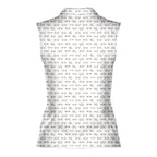 Chestnuts Roasting on an Open Fire-Women Sleeveless Polo Shirt-Gerbera Prints