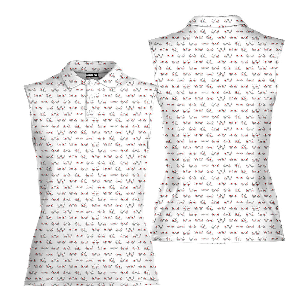 Chestnuts Roasting on an Open Fire-Women Sleeveless Polo Shirt-Gerbera Prints