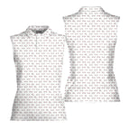 Chestnuts Roasting on an Open Fire-Women Sleeveless Polo Shirt-Gerbera Prints