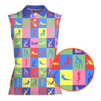 Peep Show - Ladies Sleeveless Golf Polo Shirt 