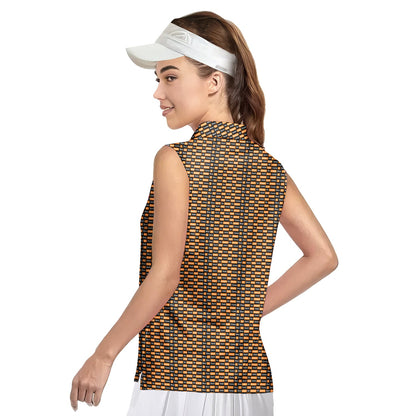 Po*n hub - Ladies Sleeveless Golf Polo Shirt
