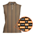 Po*n hub-Women Sleeveless Polo Shirt-Gerbera Prints