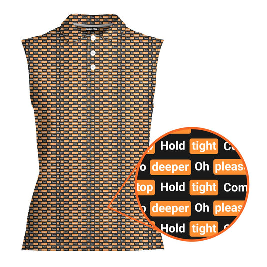 Po*n hub - Ladies Sleeveless Golf Polo Shirt