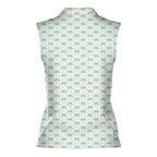 Merry Dickmas-Women Sleeveless Polo Shirt-Gerbera Prints