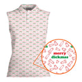 Merry Dickmas-Women Sleeveless Polo Shirt-Gerbera Prints