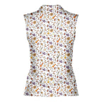 Trick or Meat Halloween Surprise-Women Sleeveless Polo Shirt-Gerbera Prints