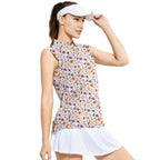 Trick or Meat Halloween Surprise-Women Sleeveless Polo Shirt-Gerbera Prints