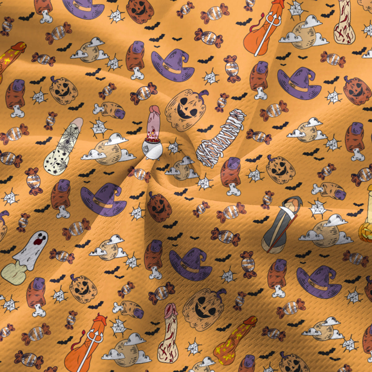 Trick or Meat Halloween Surprise-Women Sleeveless Polo Shirt-Gerbera Prints